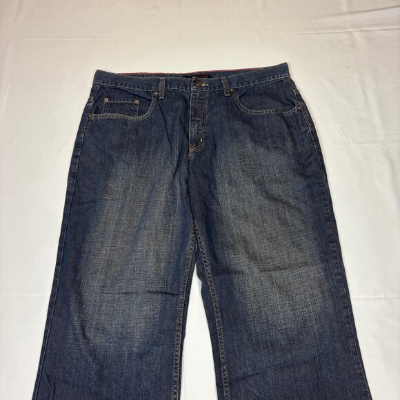 Vintage Anchor Blue Loose Baggy Jeans Men's 38x30 Skater Y2K - Picture 3 of 12